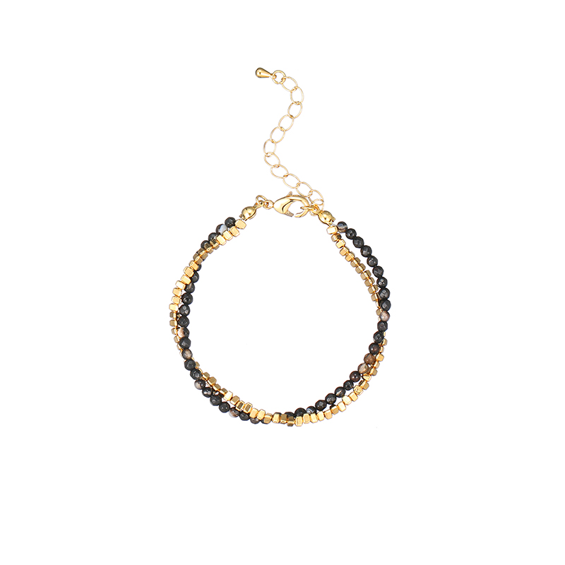 Personalized Custom Design Black Gold Bracelet Necklace Factory B2310